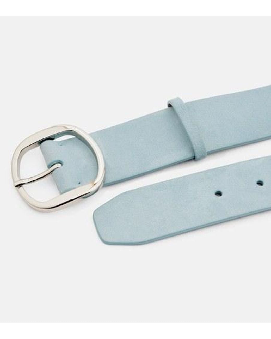 Gabriela Hearst Blue Elster Suede Belt