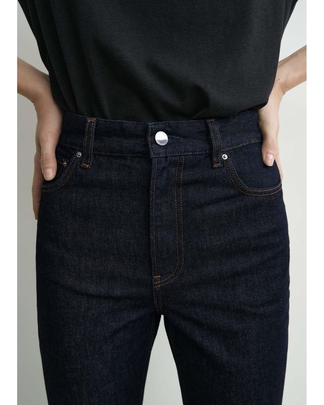 Totême Blue High-Waisted Slim-Fit Jeans