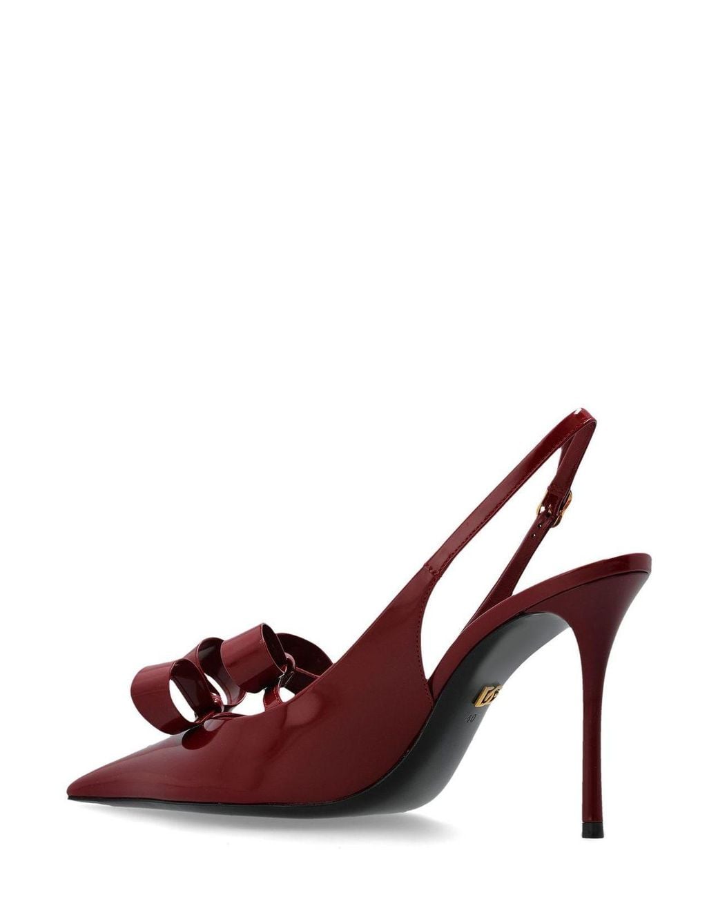 Dolce & Gabbana Red Bow Detailed Pointed Toe Pumps