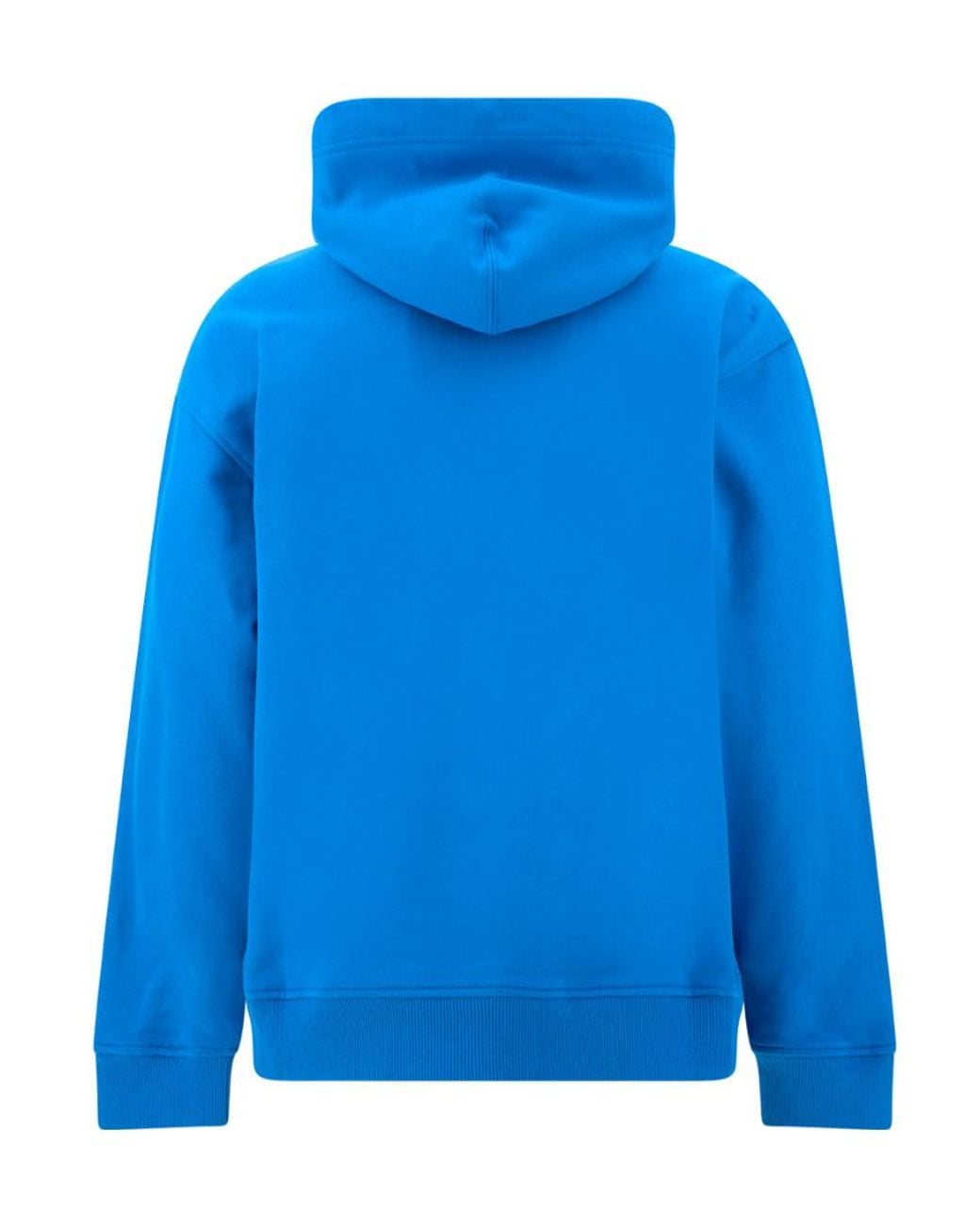 Valentino Blue Logo Printed Long-Sleeved Hoodie for men