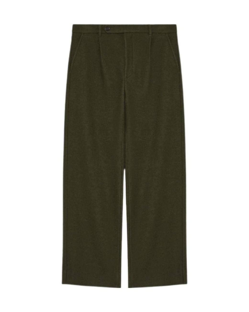 Jil Sander Green Straight-Leg Casual Pants for men
