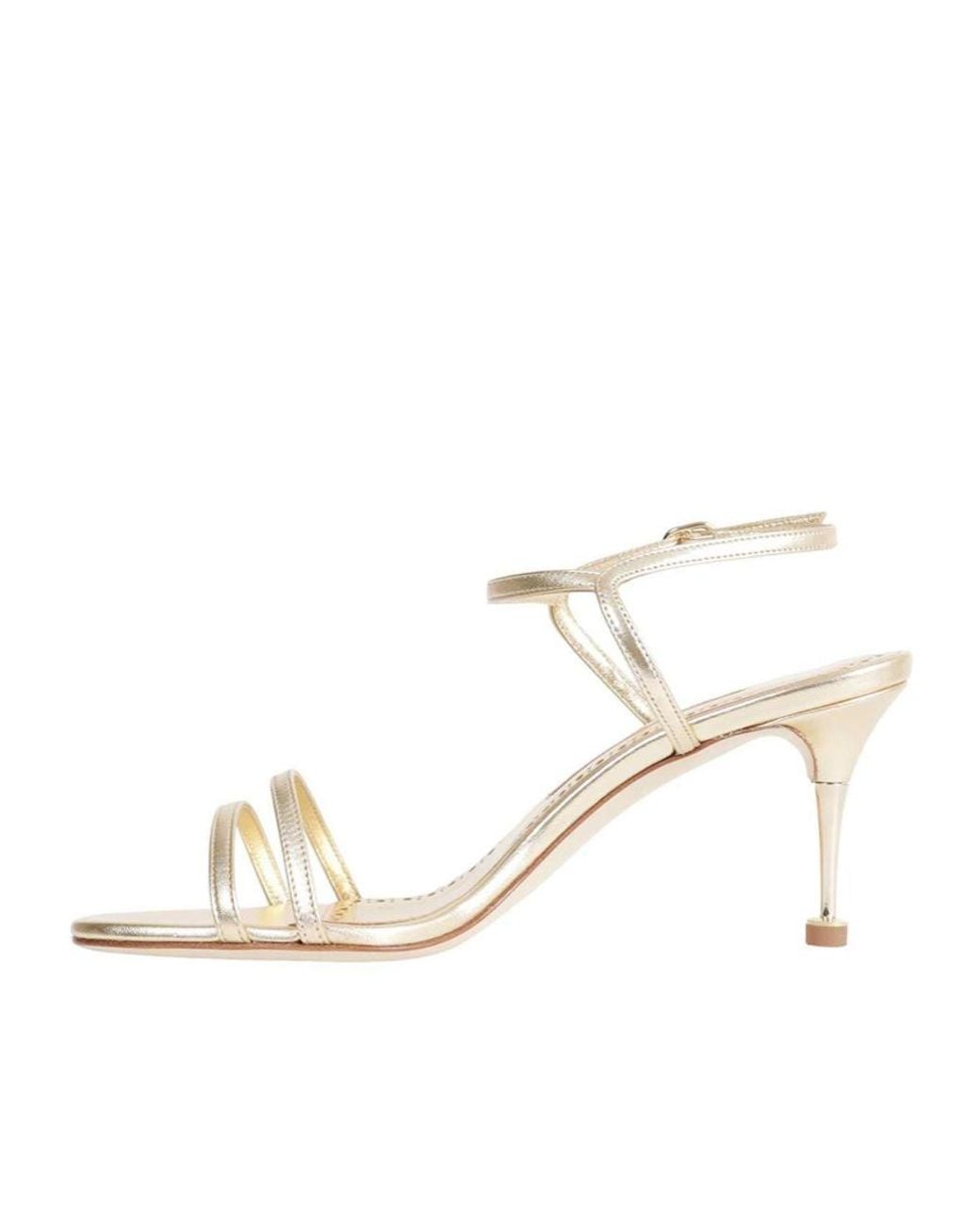 Manolo Blahnik White Chiagalo Sandals