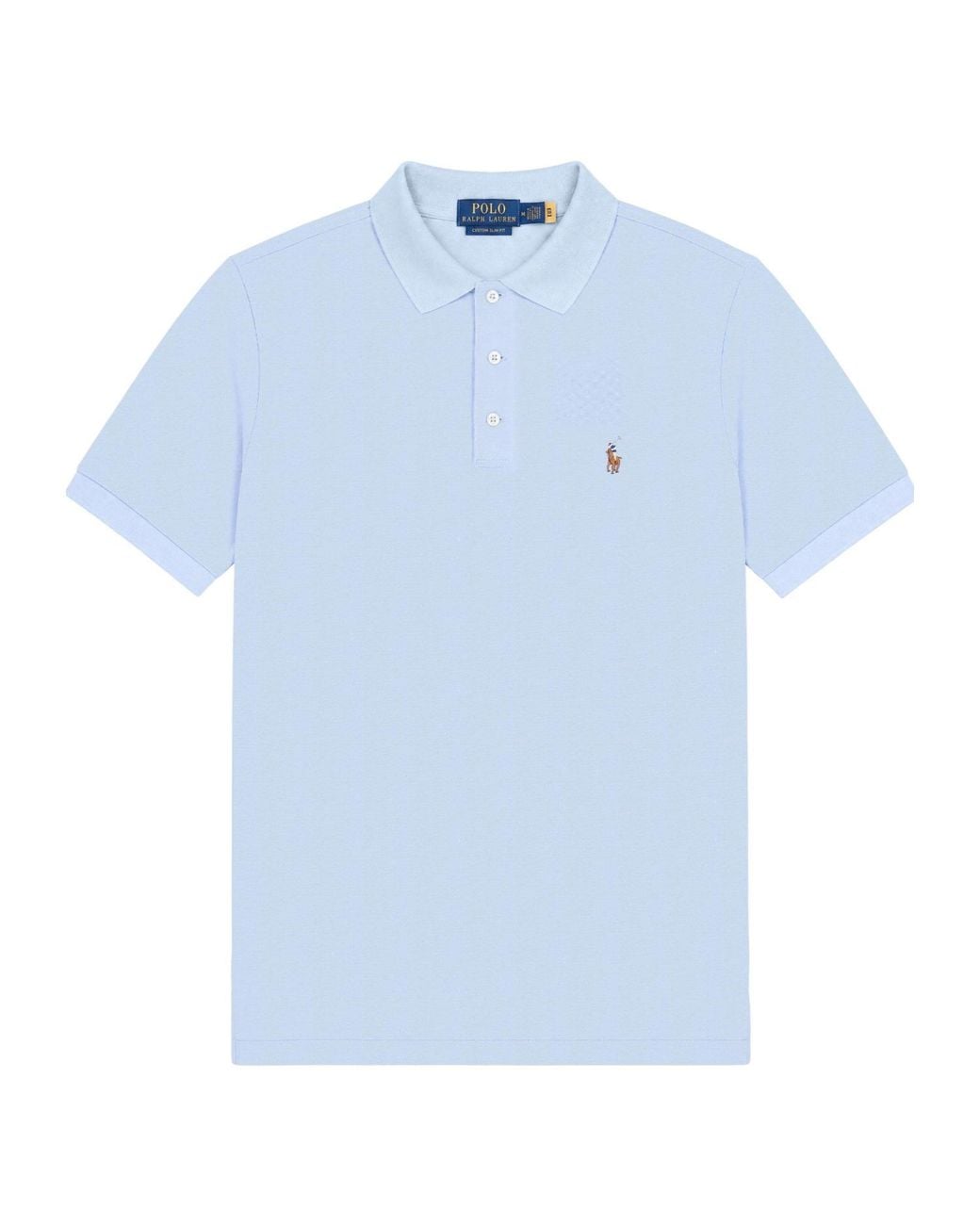 Polo Ralph Lauren Blue Short-Sleeved Polo Shirt for men