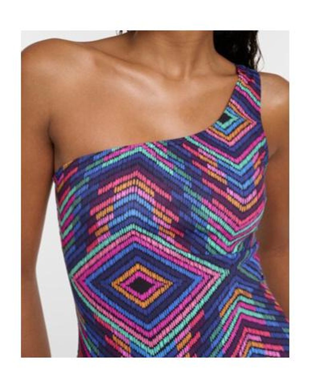 Eres Blue One-Shoulder Swimsuit