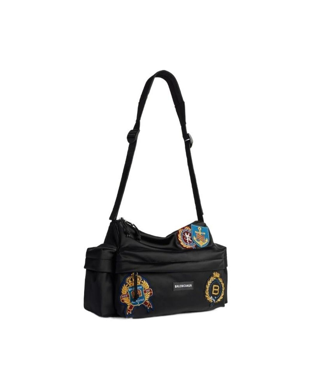 Balenciaga Black Explorer Medium Shoulder Bag for men