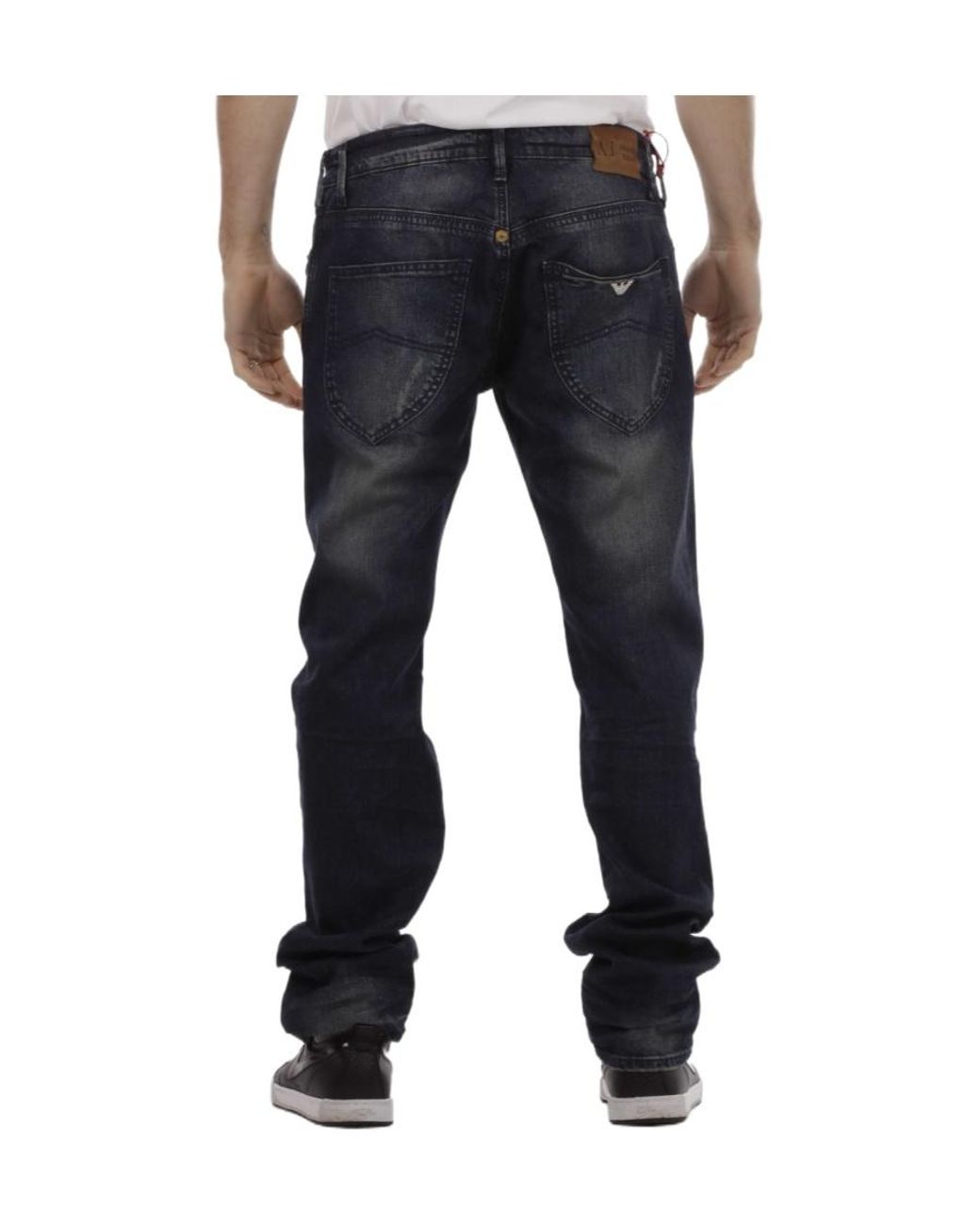 Armani Jeans Black Logo Jeans for men