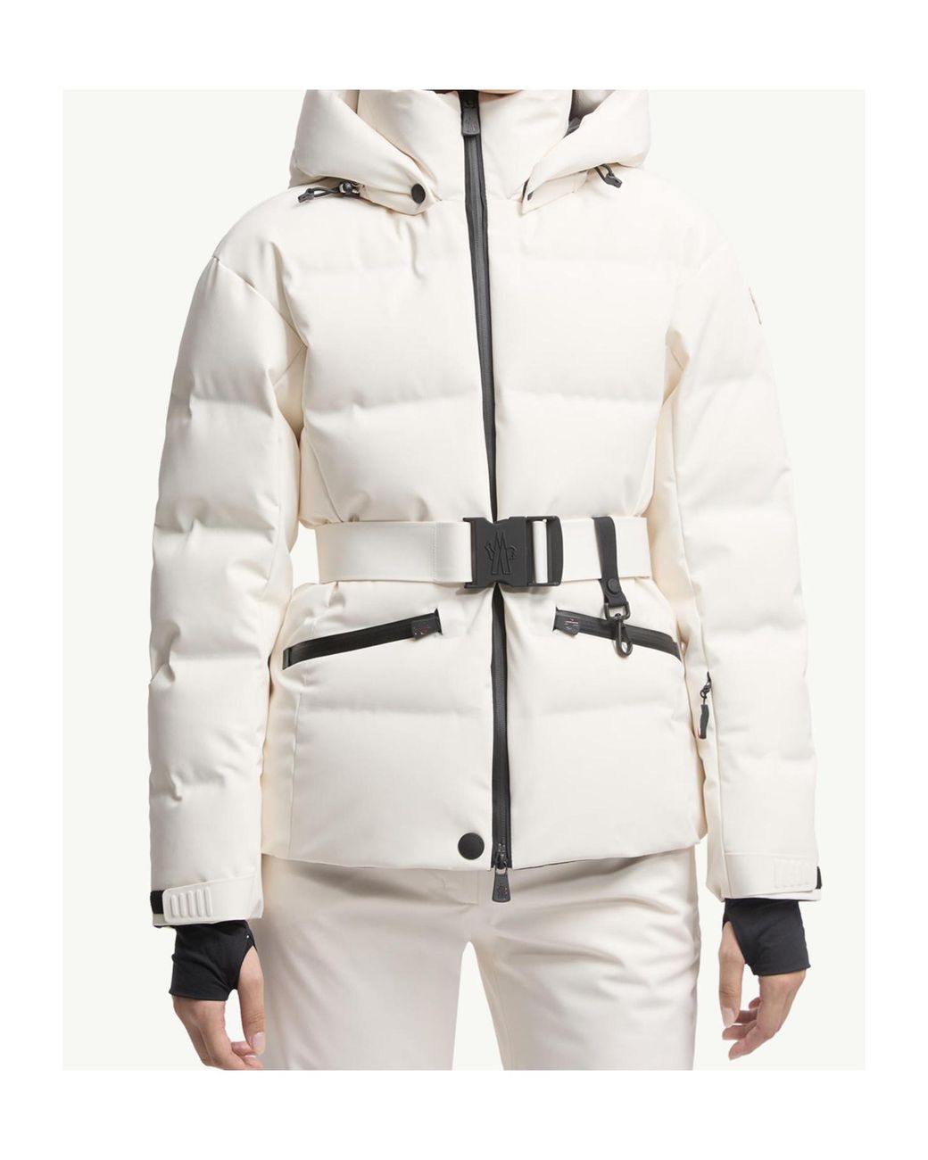 Moncler White Grenoble Tolima Ski Jacket