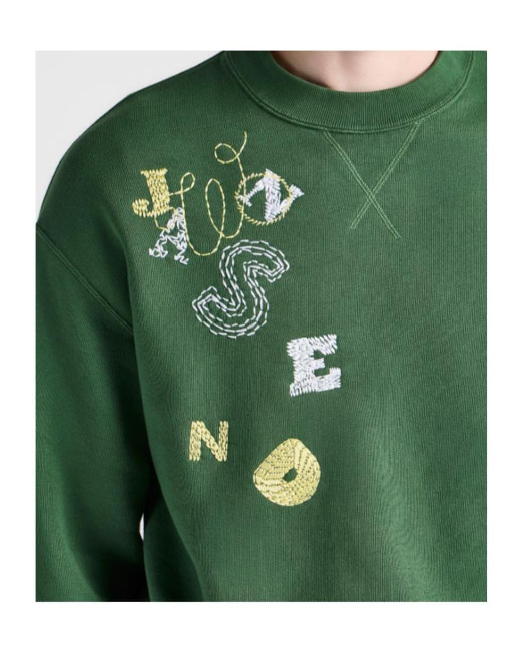 J.W. Anderson Green Jw Anderson Embroidered Logo Sweatshirt for men