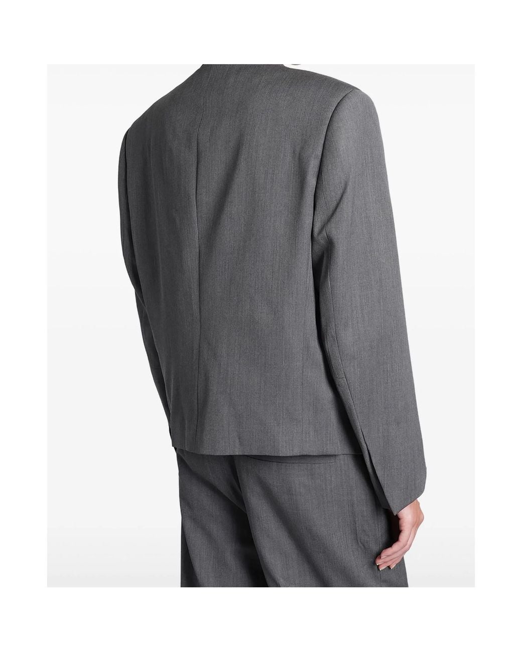 Entire studios Gray Double-Breasted Blazer
