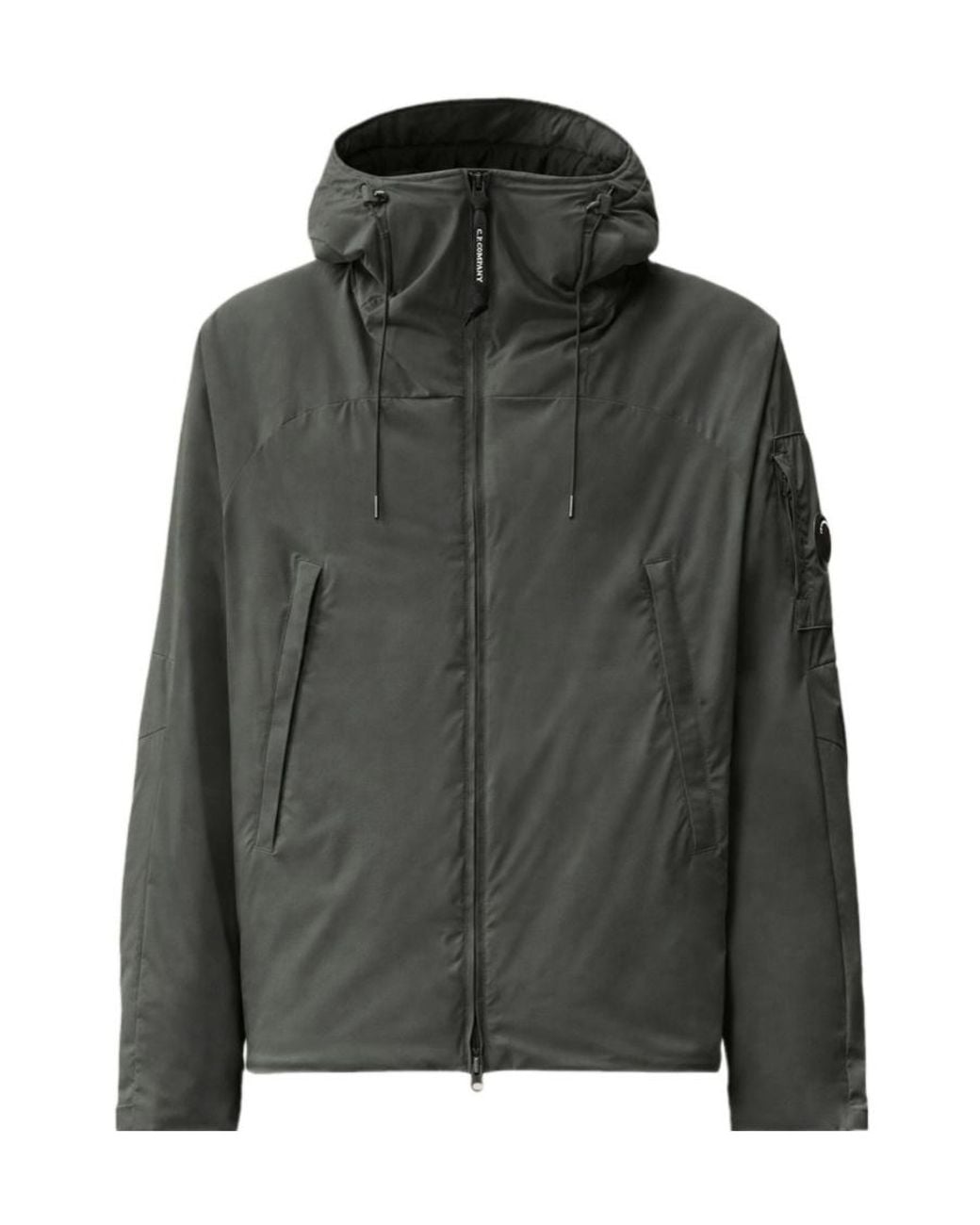 C P Company Green Lens-Detail Hooded Jacket for men