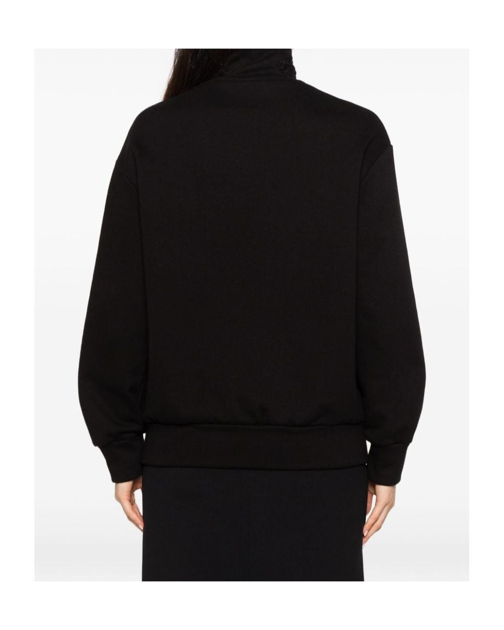 Ermanno Scervino Black Zip-Up Hoodie