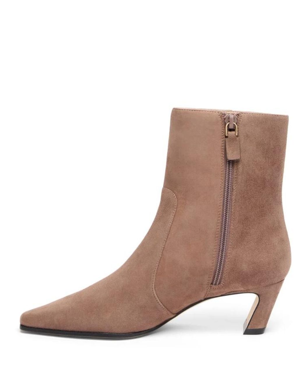Stuart Weitzman Brown Stassi Zip Bootie 50