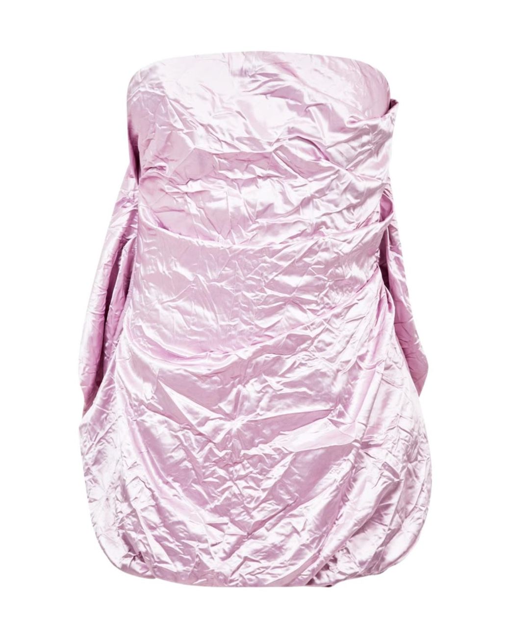 The Attico Purple Satin Mini Dress