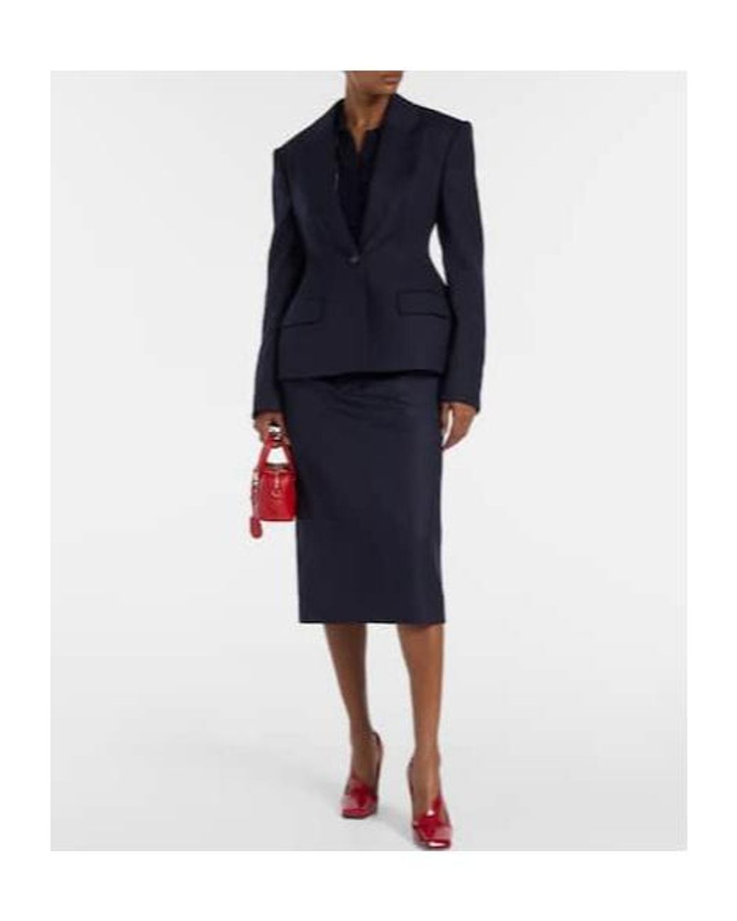 Stella McCartney Blue Wool Blazer