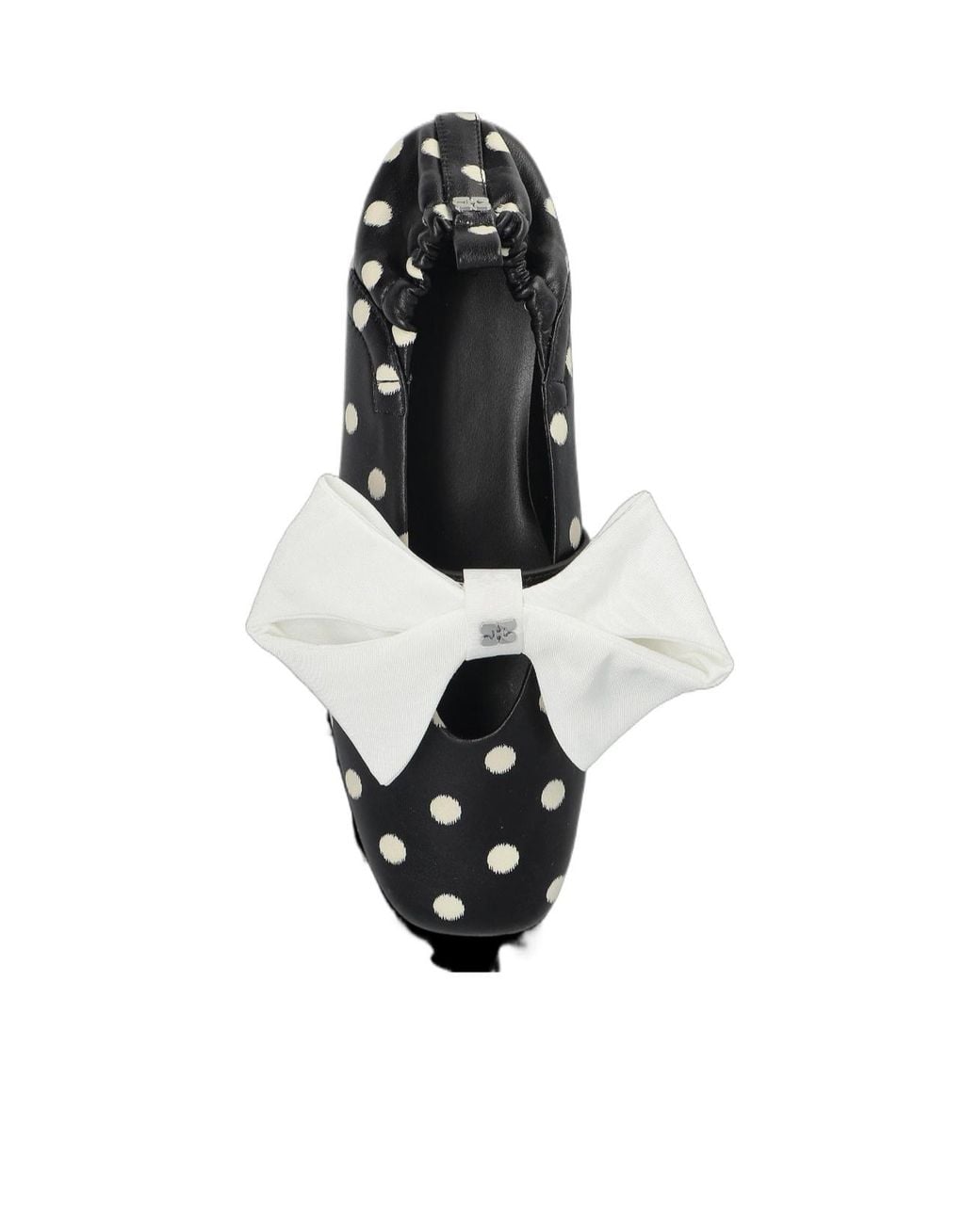 Ganni Black Polka-Dot Ballerinas
