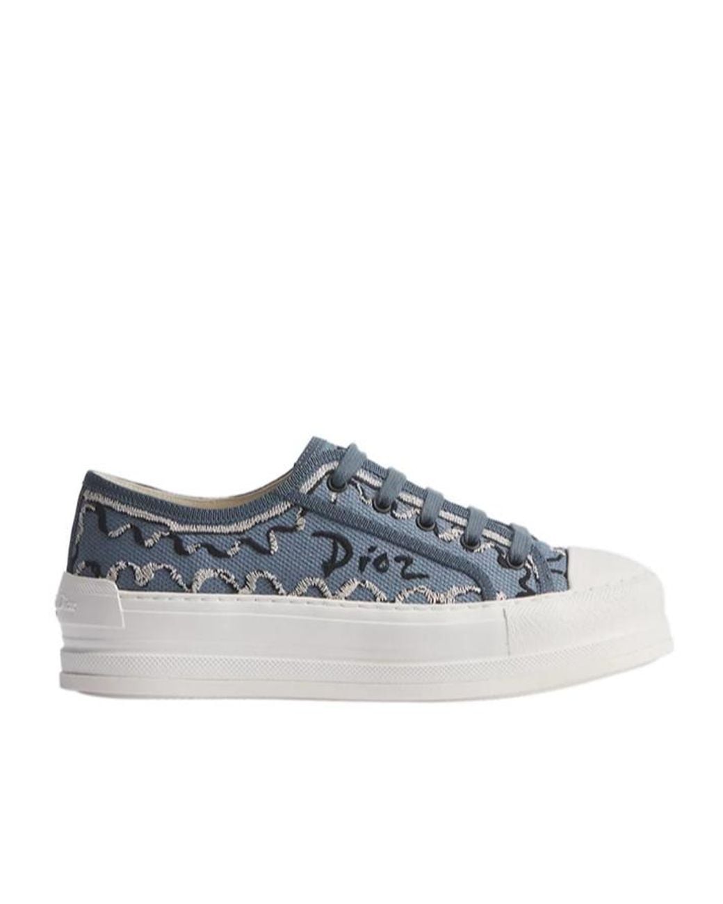 Dior Blue Iviera Walk'N' Platform Sneaker