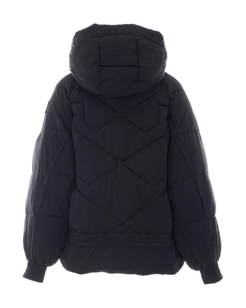 Pinko Blue Hooded Zipped Puffer Jacket