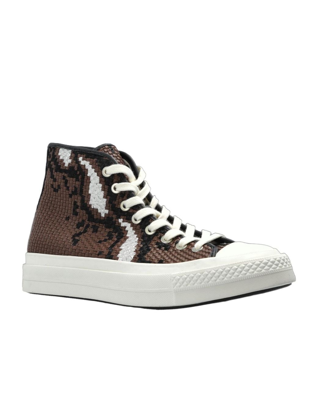 Converse Brown Lace-Up High-Top Casual Shoes for men