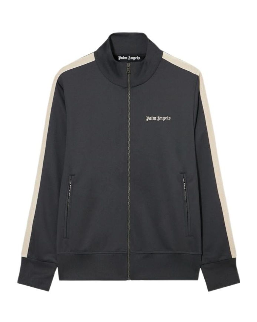 Palm Angels Black Classic Logo Track Jacket for men