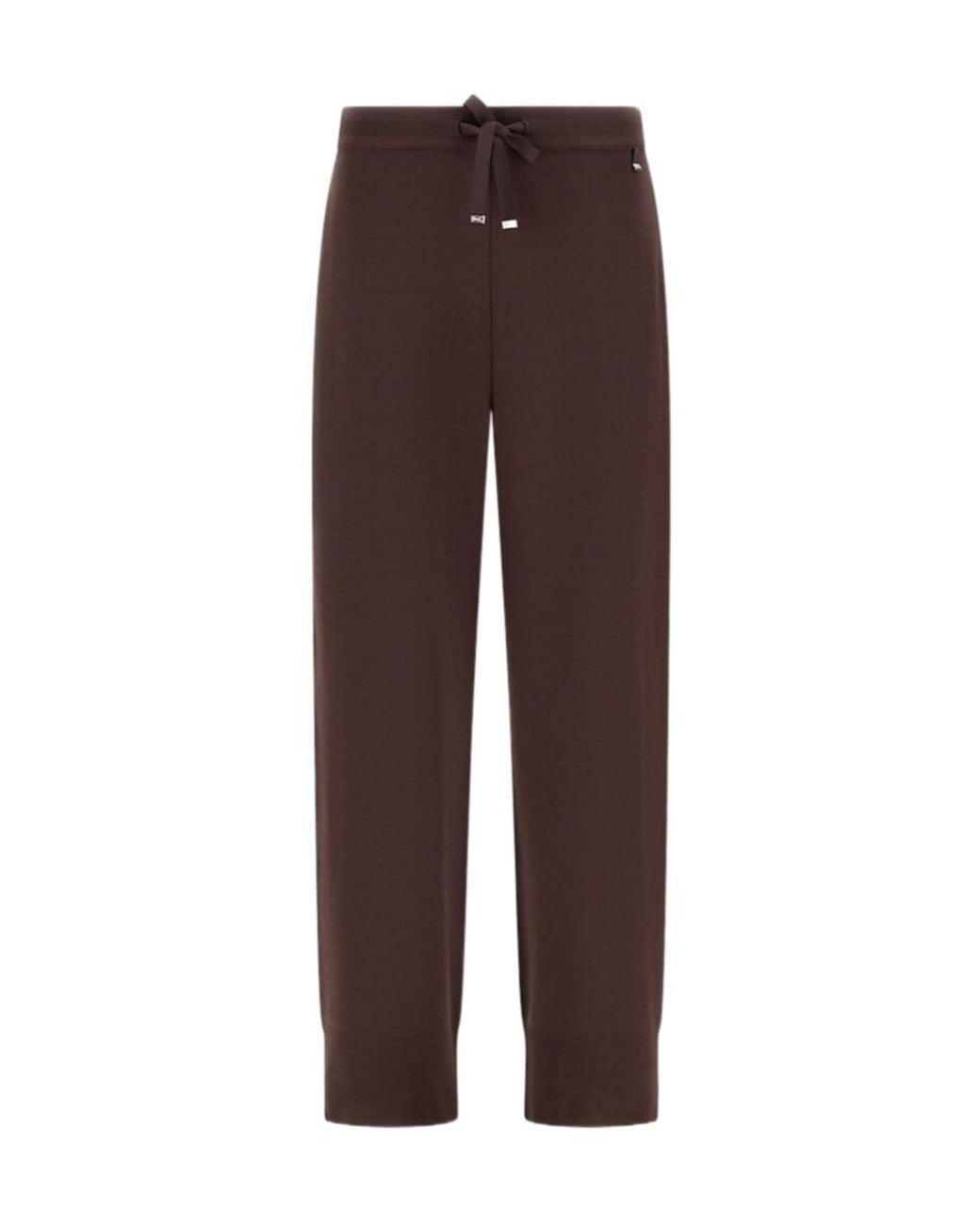 Herno Brown Drawstring Straight Leg Pants