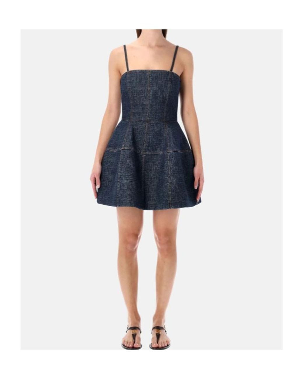 Fendi Blue Short Dresses