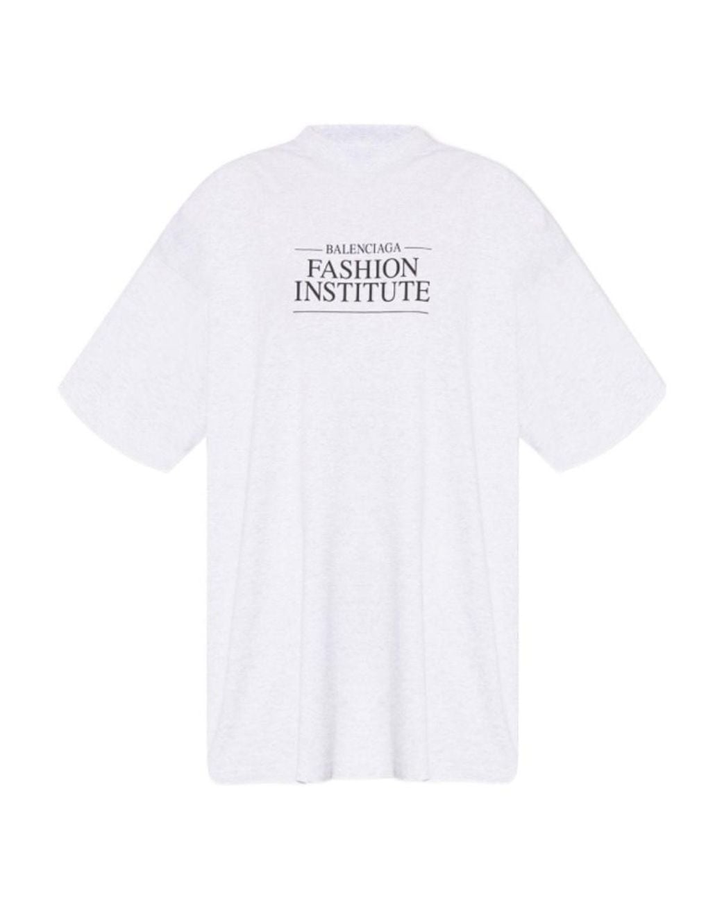 Balenciaga White Fashion Institute Oversized T-Shirt