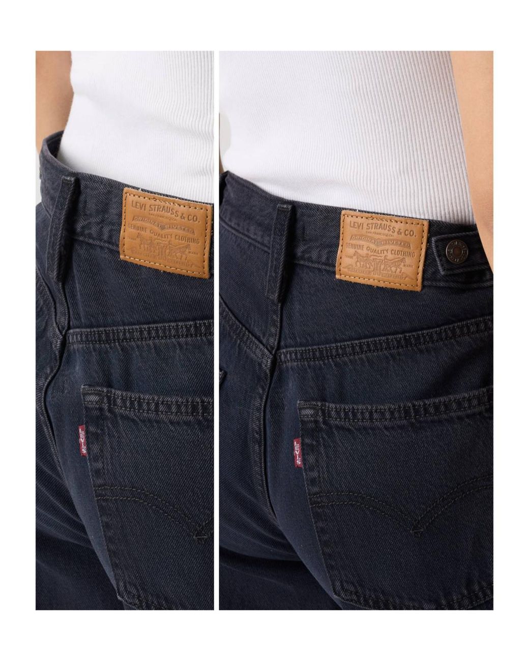 Levi's Blue Cinch Wide-Leg Jeans
