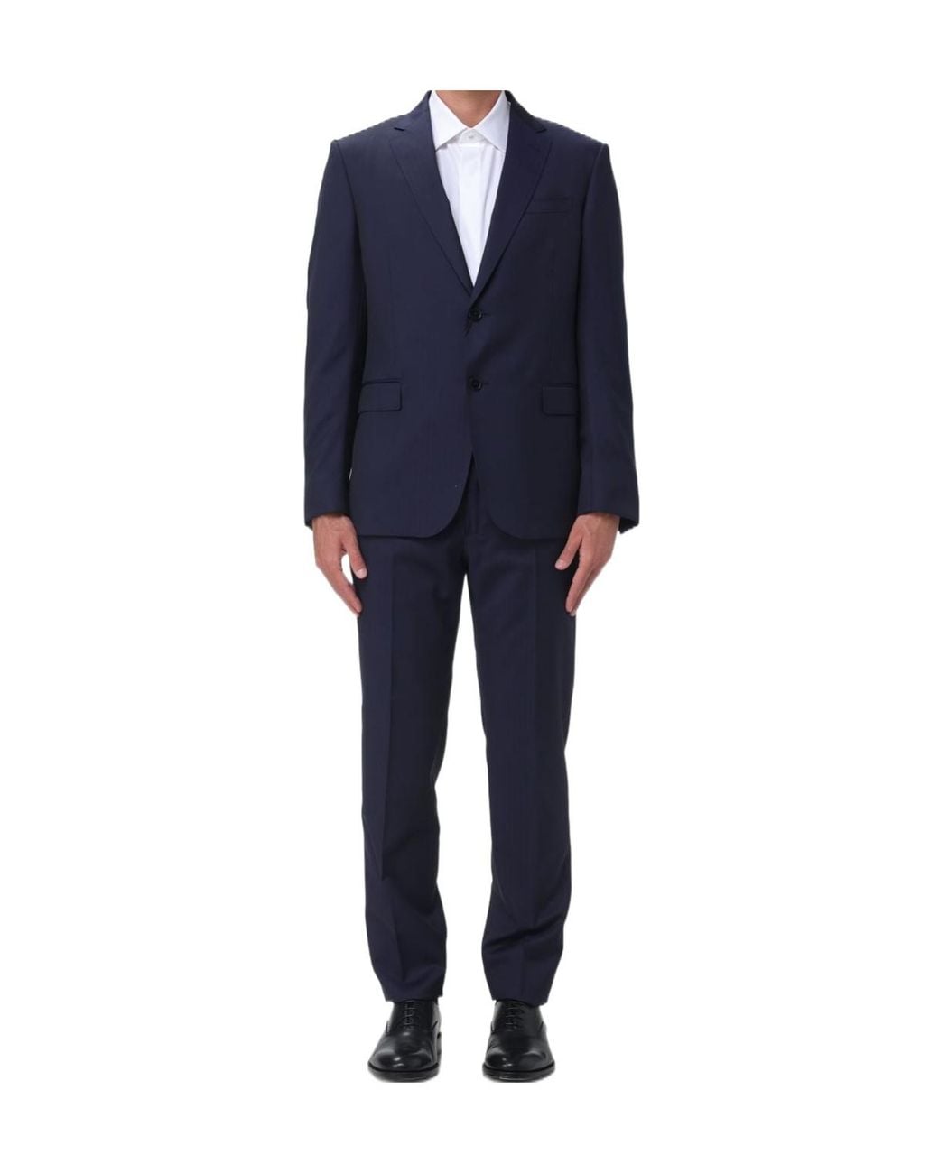 Zegna Blue Pinstripe Single-Breasted Suit for men