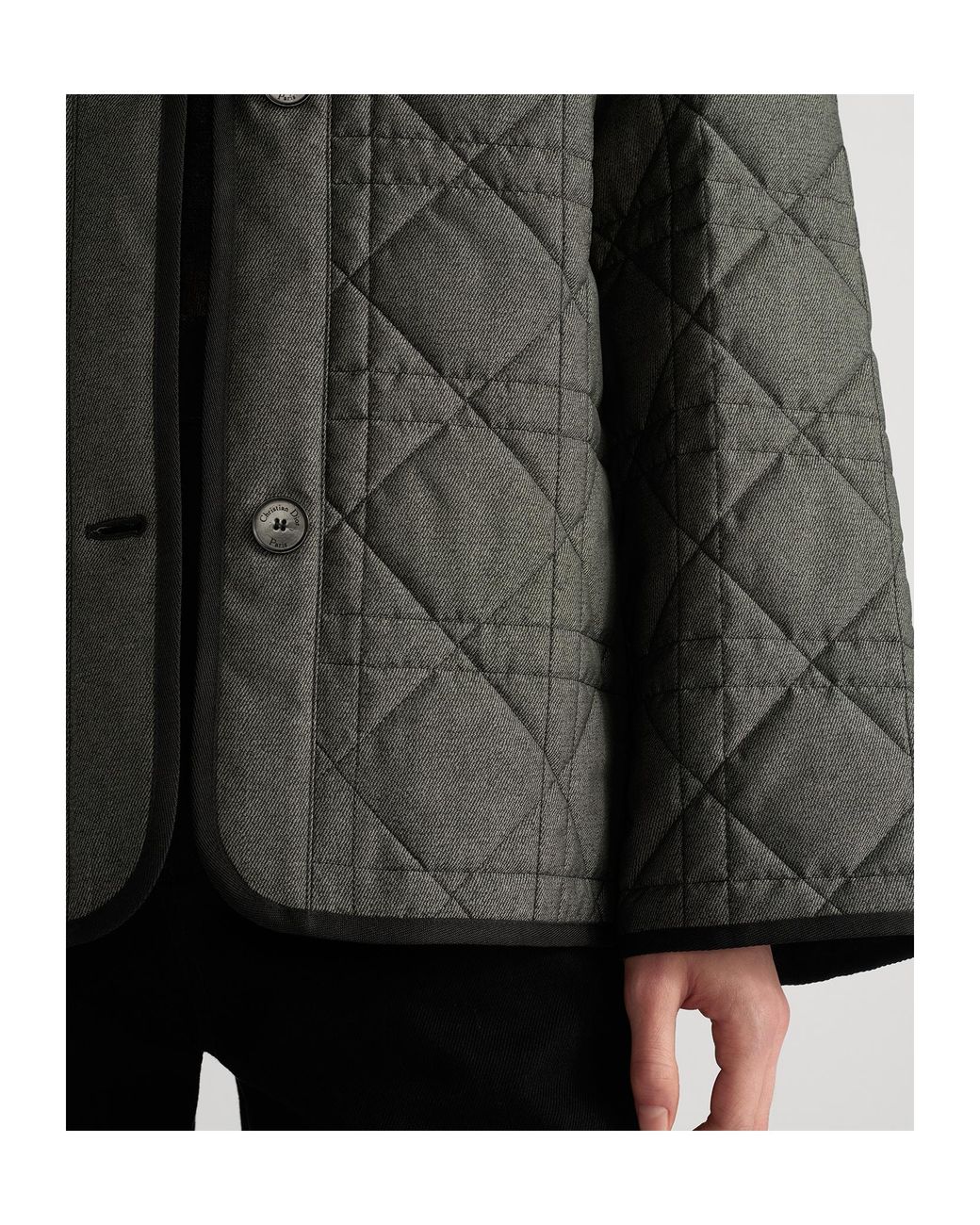 Dior Gray Macrocannage Jacket