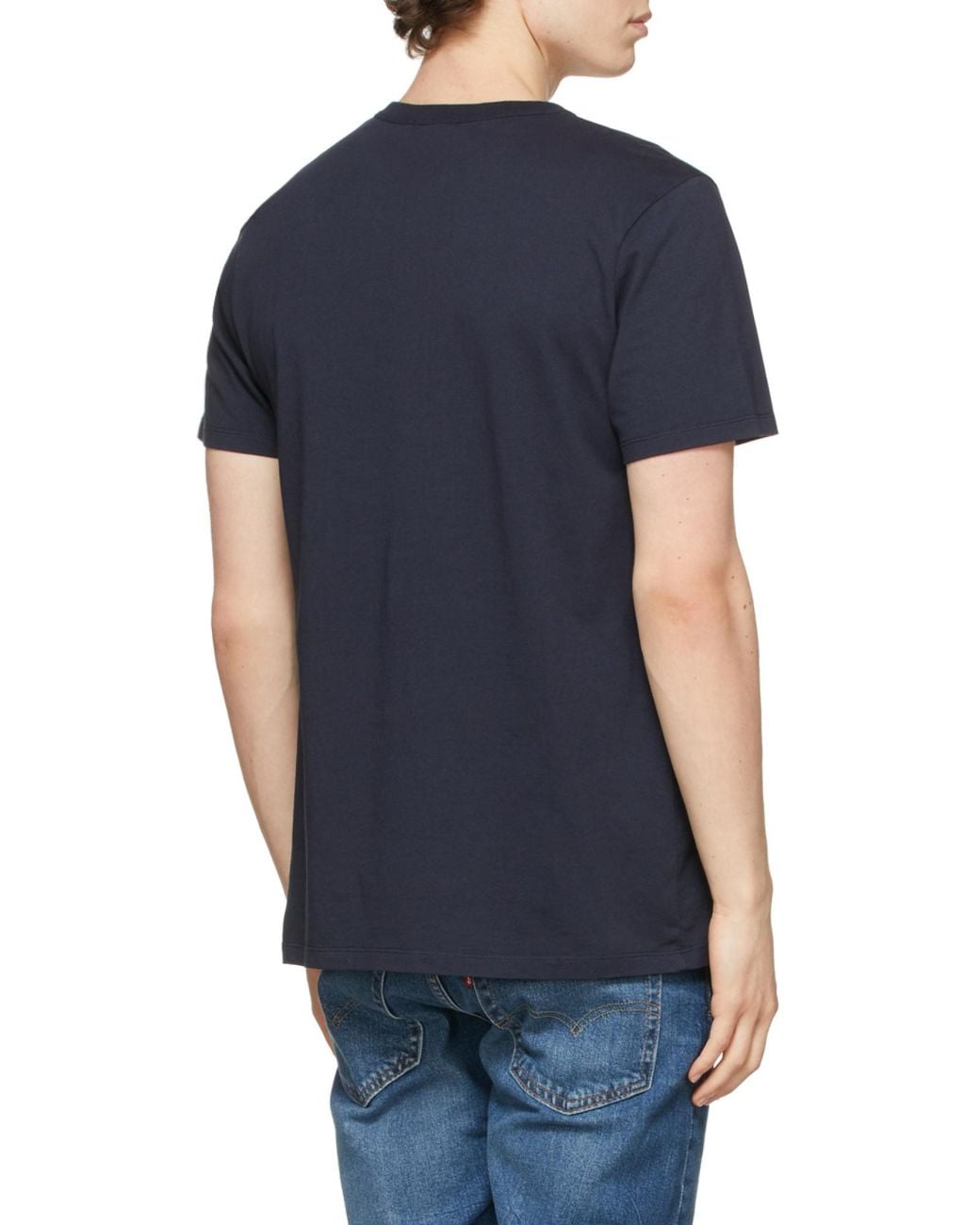 Maison Kitsuné Black Maison Kitsuné Fox Head Patch T-Shirt for men