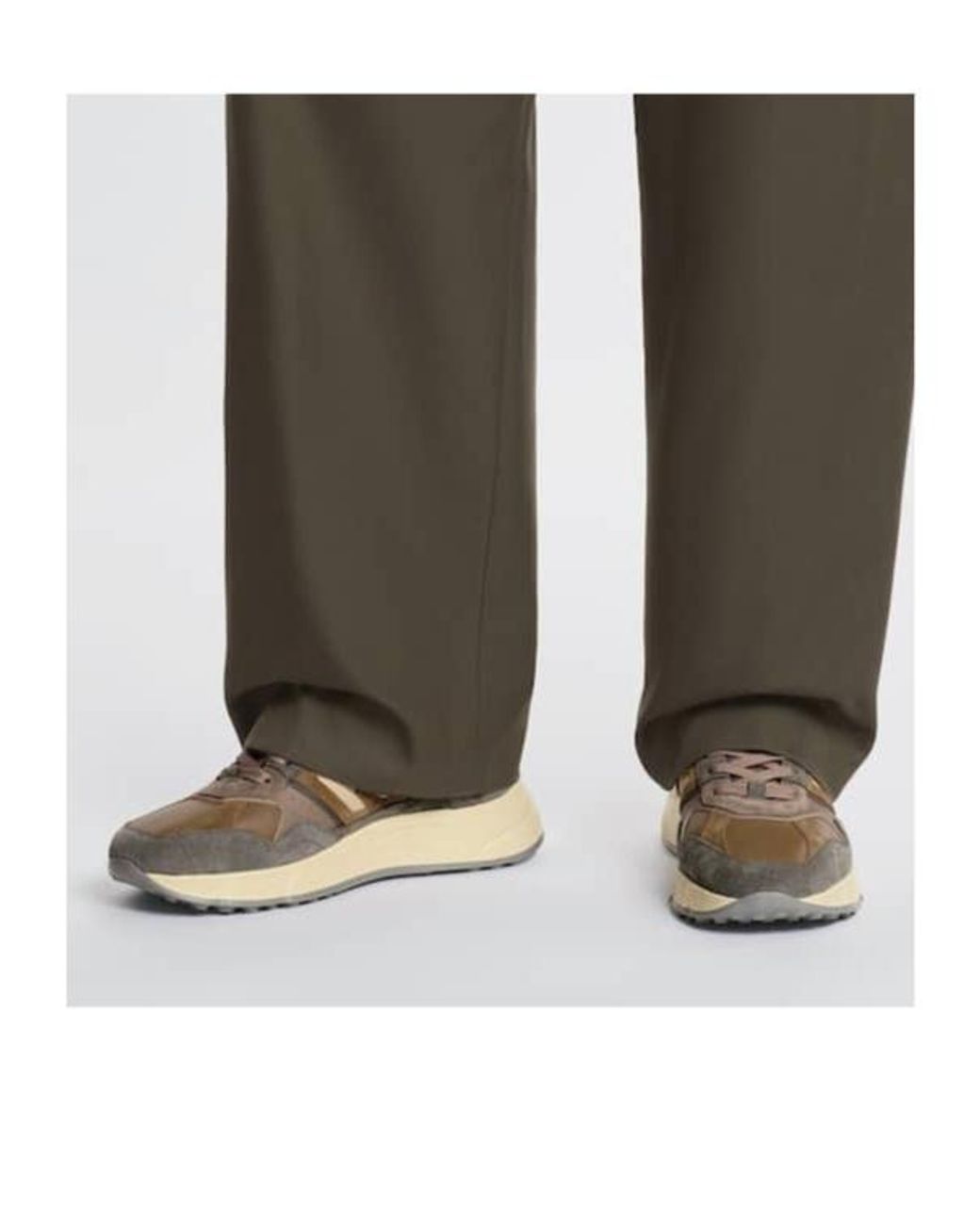 Hogan Brown Hyperlight Side H Patch Sneakers for men