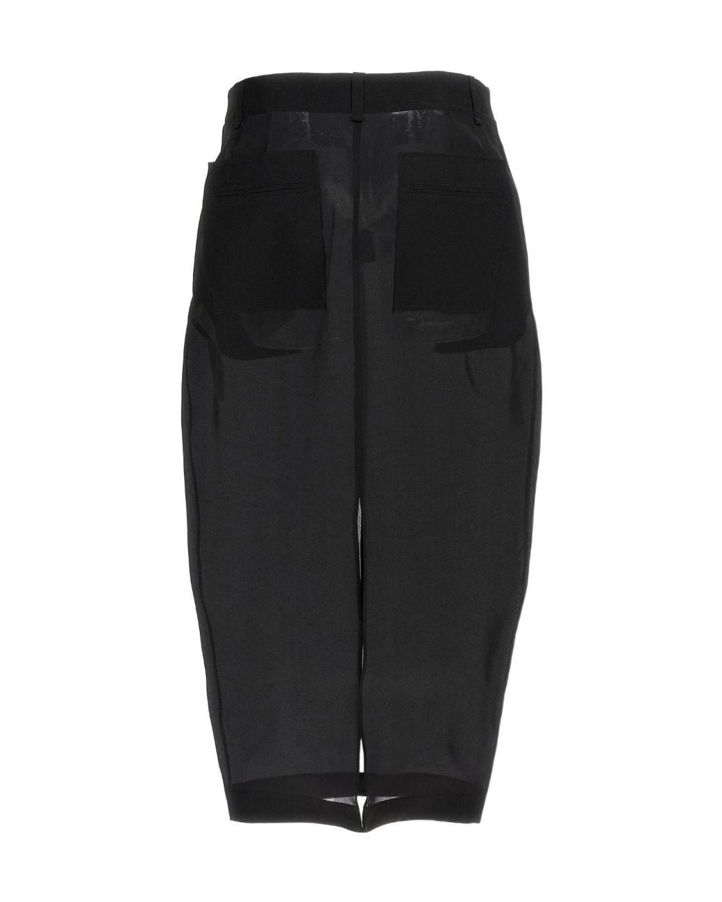 Khaite Black Lucian Maxi Skirt