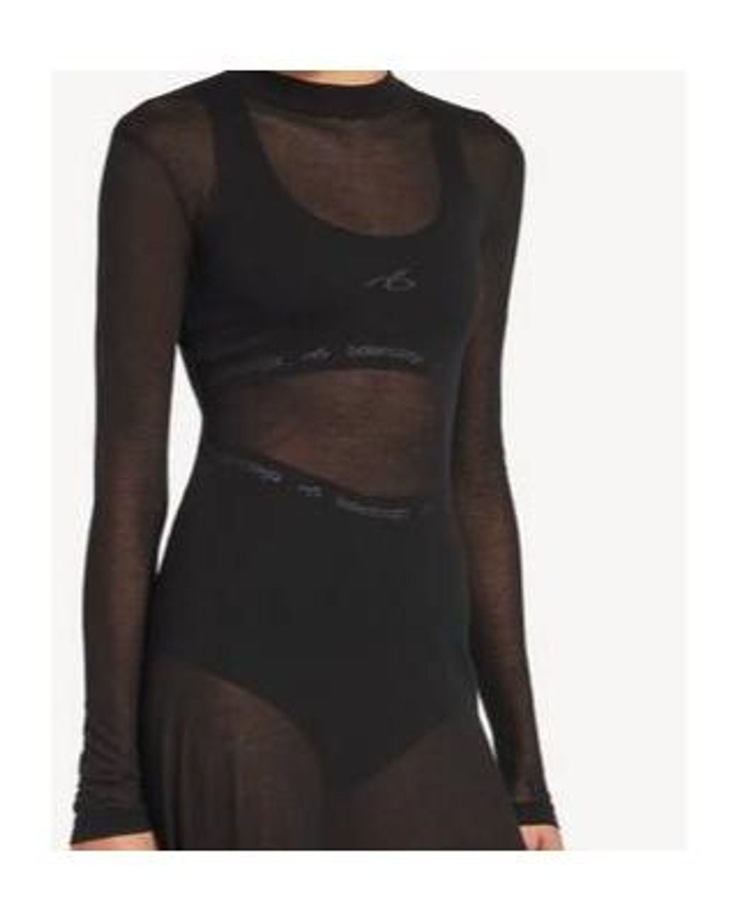 Balenciaga Black Techwear Bra Tank Top