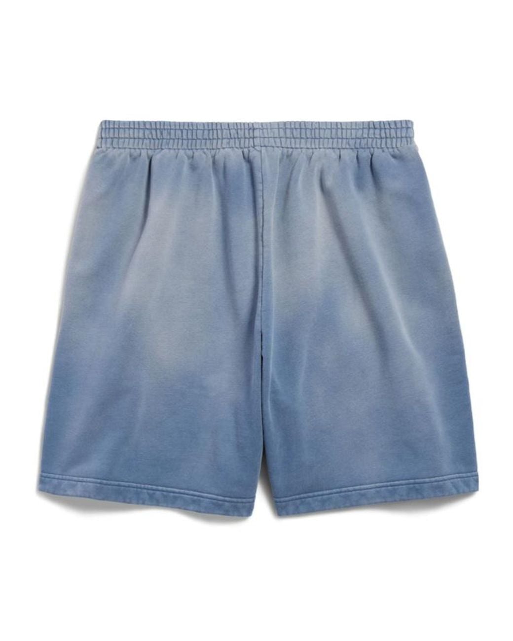 Balenciaga Blue Faded Political Campaign Sweat Shorts for men