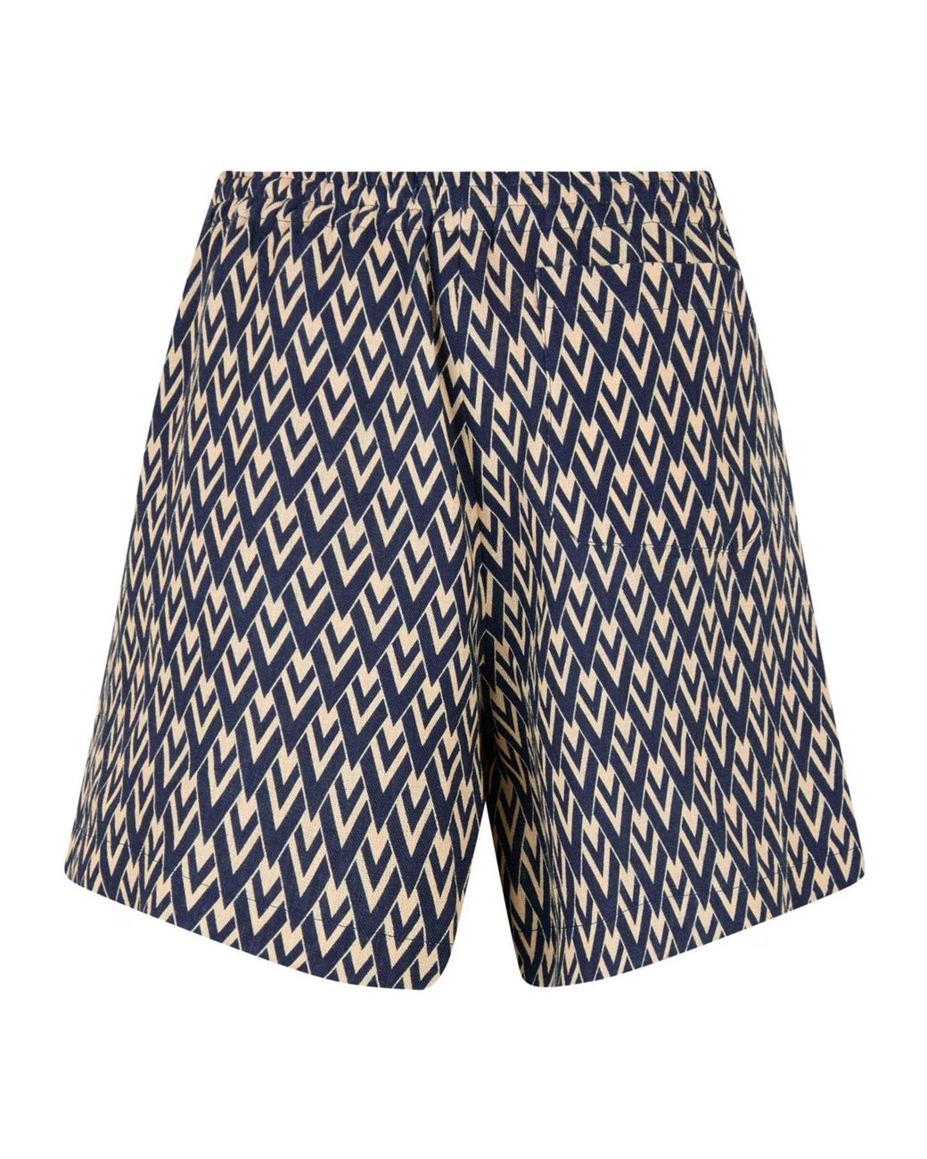 Valentino Blue Printed Graphic Shorts for men