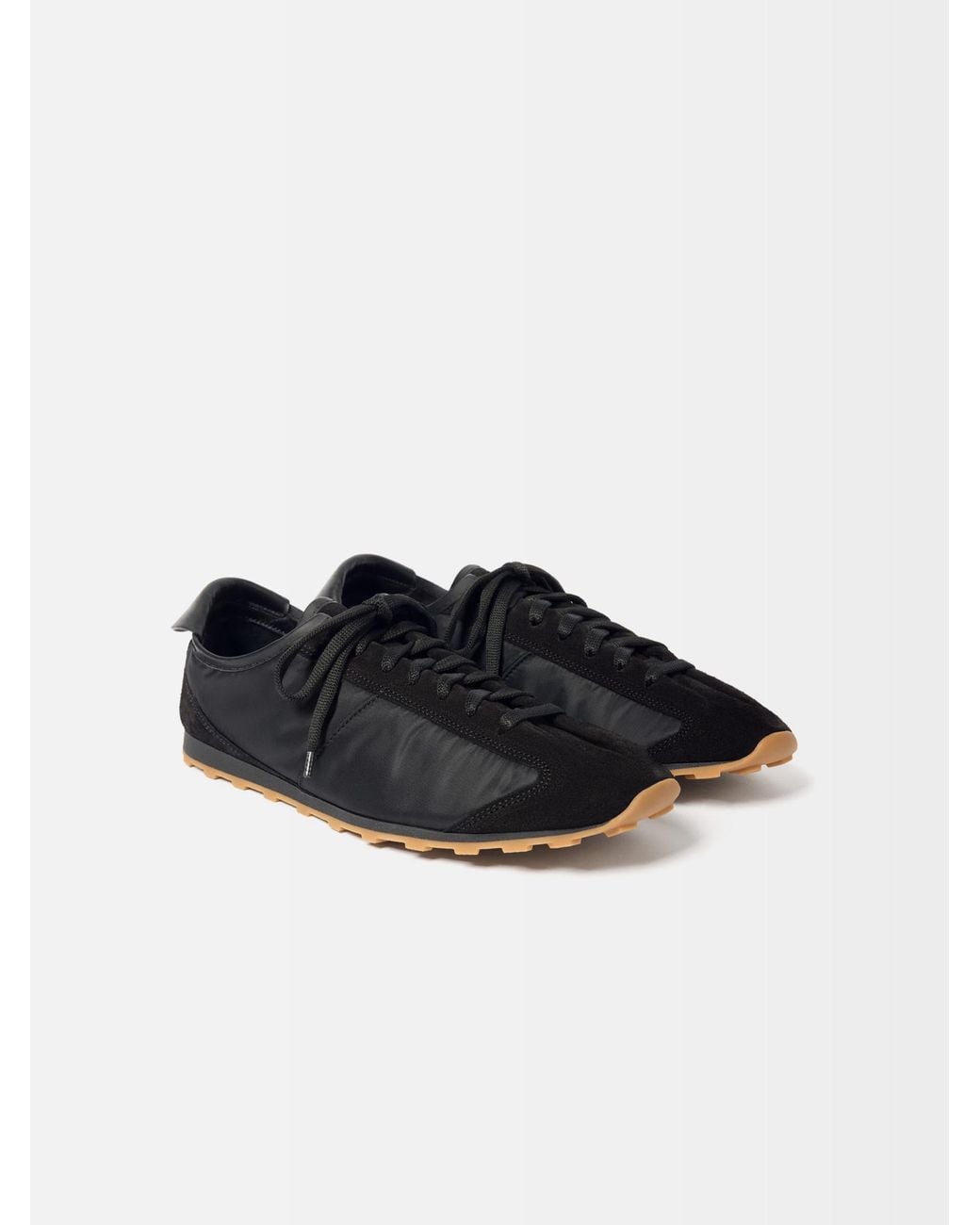 Jacquemus Black Pointed-Toe Tennis Sneakers for men