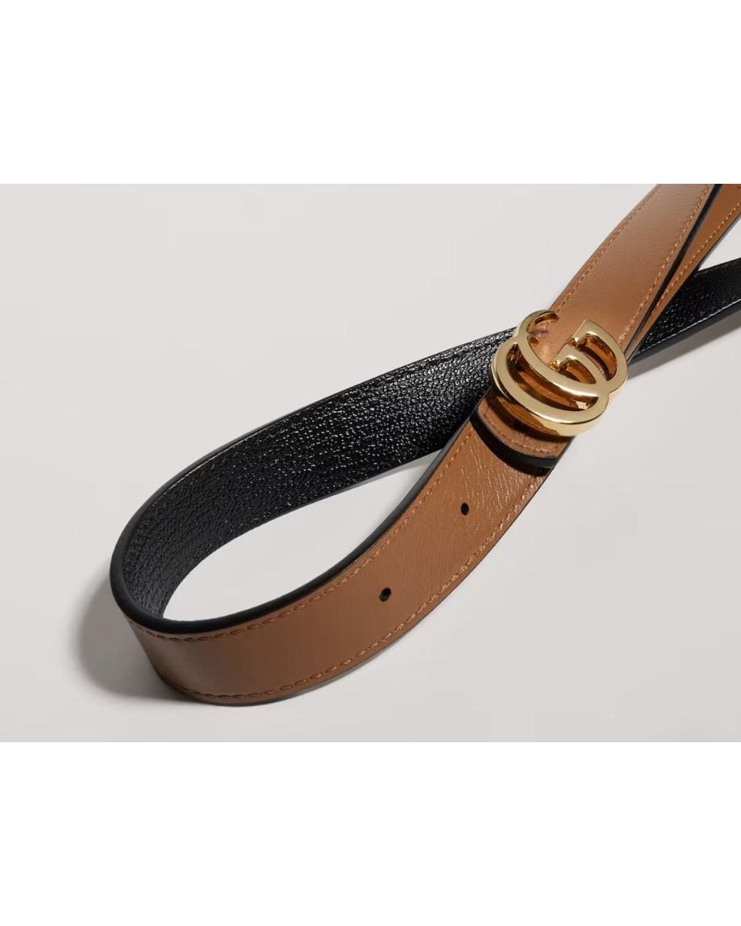 Gucci Multicolor Reversible Gg Marmont Thin Belt