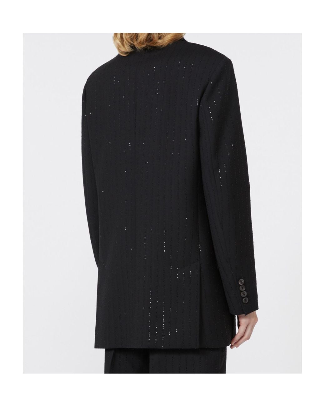 Max Mara Black Appia Double Breasted Blazer