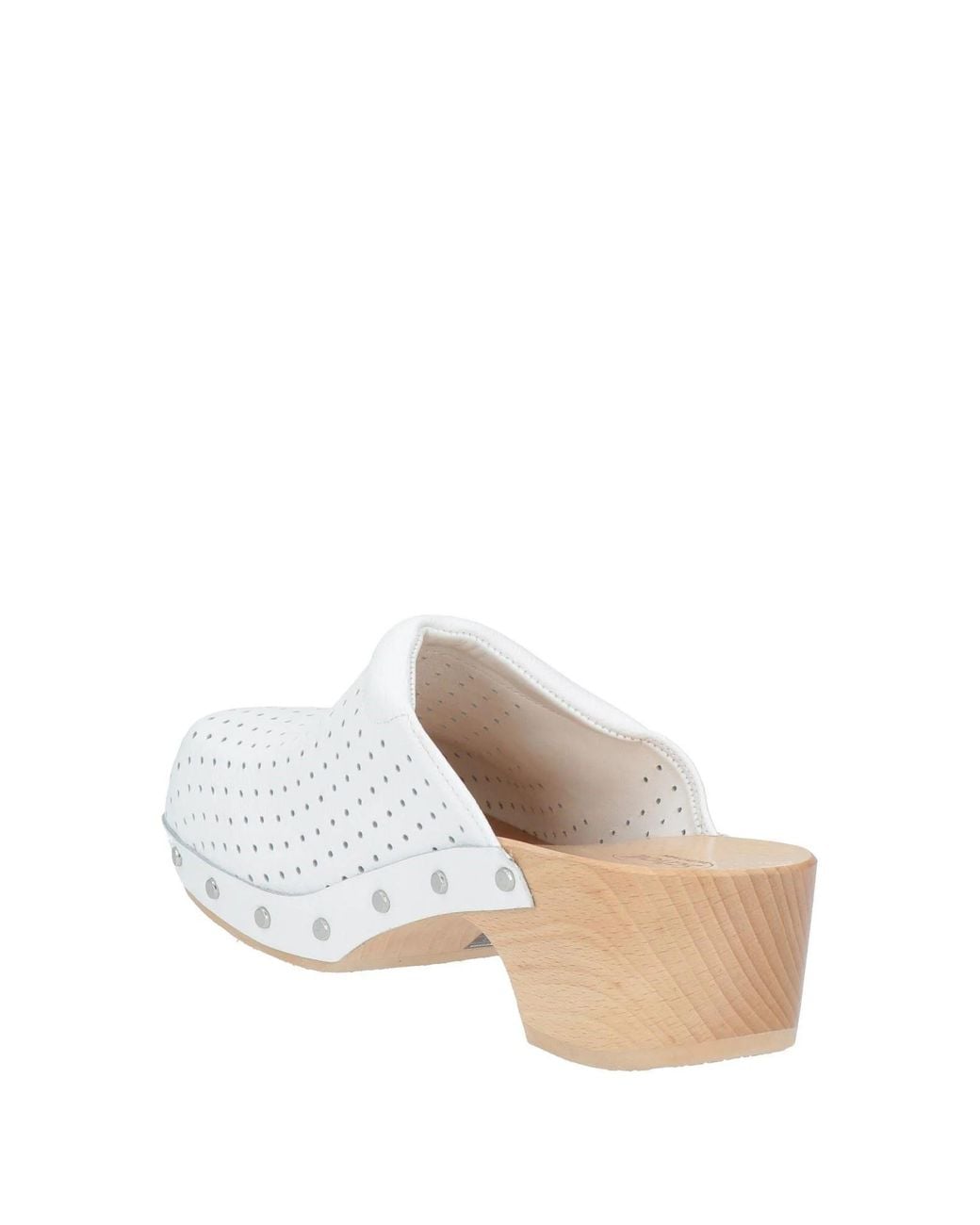 Balenciaga White Mules And Clogs