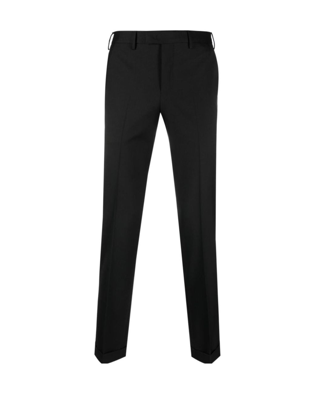Pt Pantaloni Black Pt Torino Travel Wool Blend Slacks for men