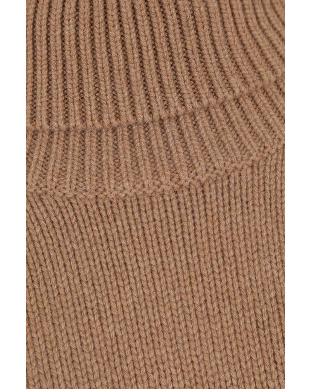 Chloé Brown Chloé High-Neck Loose-Fit Sweater
