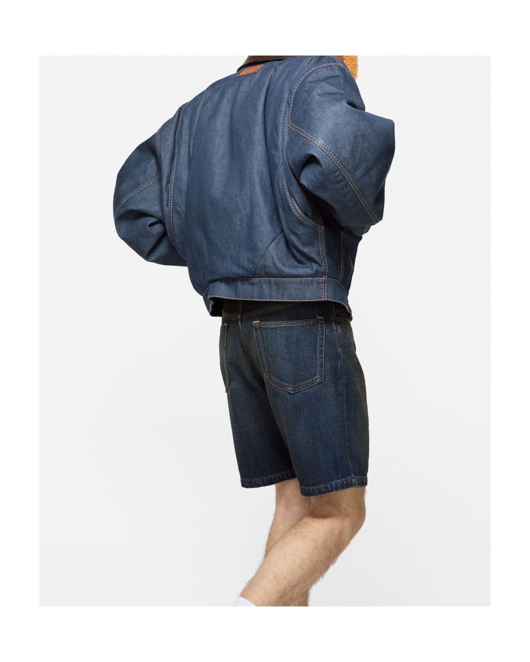 Acne Blue Insulated Denim Jacket for men