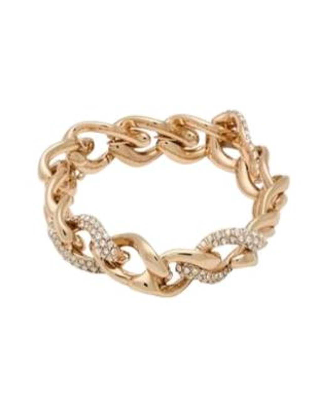 Tory Burch Metallic Chunky Curb-Link Bracelet