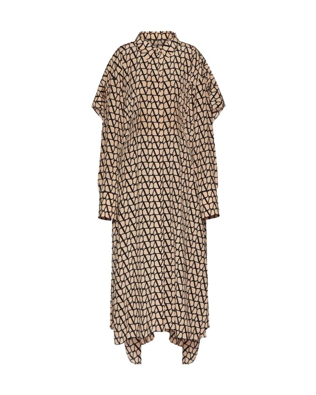 Valentino Natural Toile Iconographe Maxi Shirtdress
