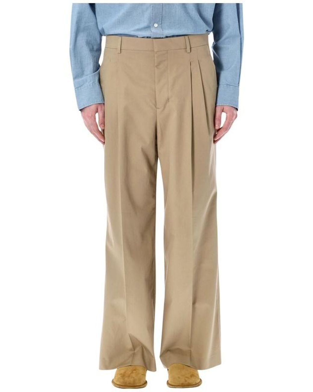 AMI Natural Ami Tailored Straight-Leg Trousers for men
