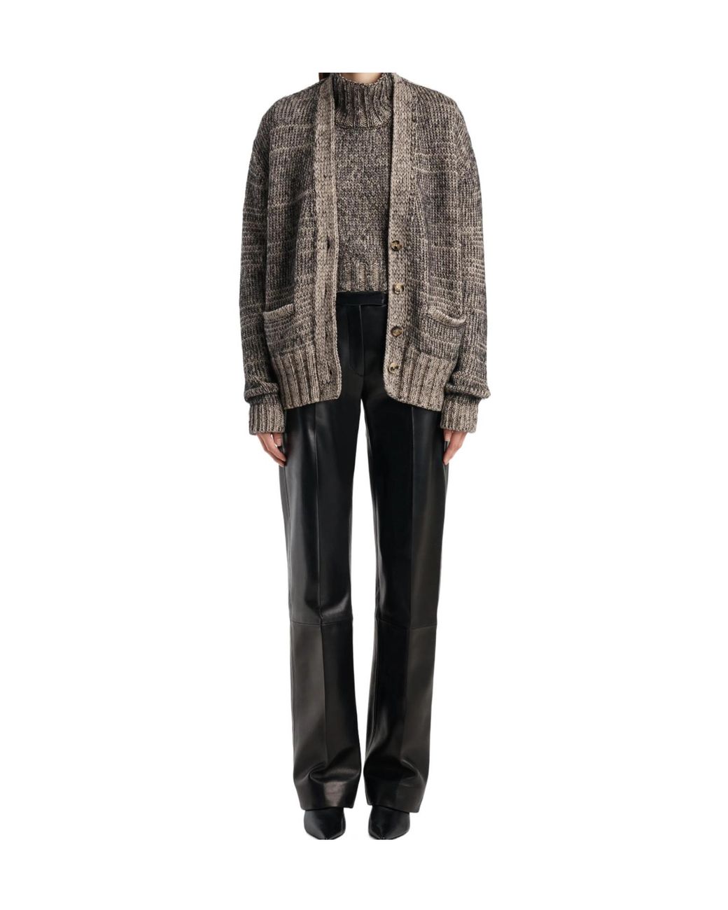 Khaite Brown Maura Cardigan