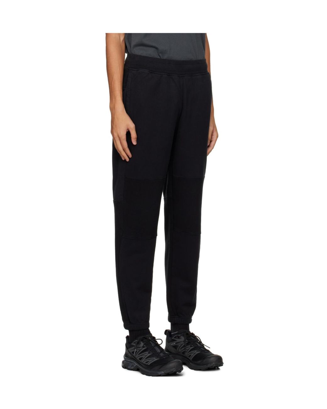 Stone Island Black Cotton Sweatpants for men