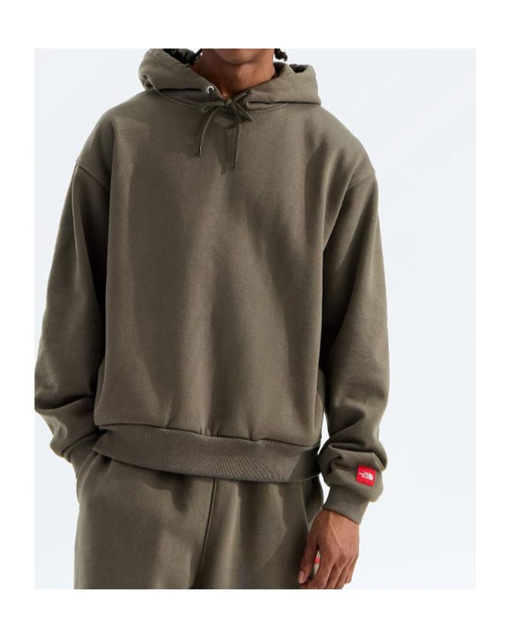 The North Face Brown Tnf Box Drawstring Hoodie for men