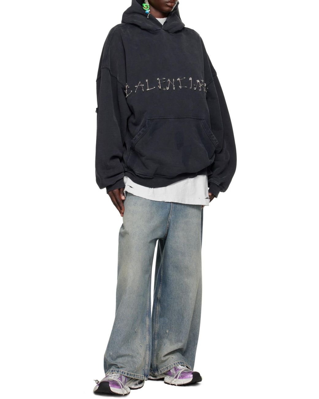 Balenciaga Gray 3Xl Lace-Up Sneakers