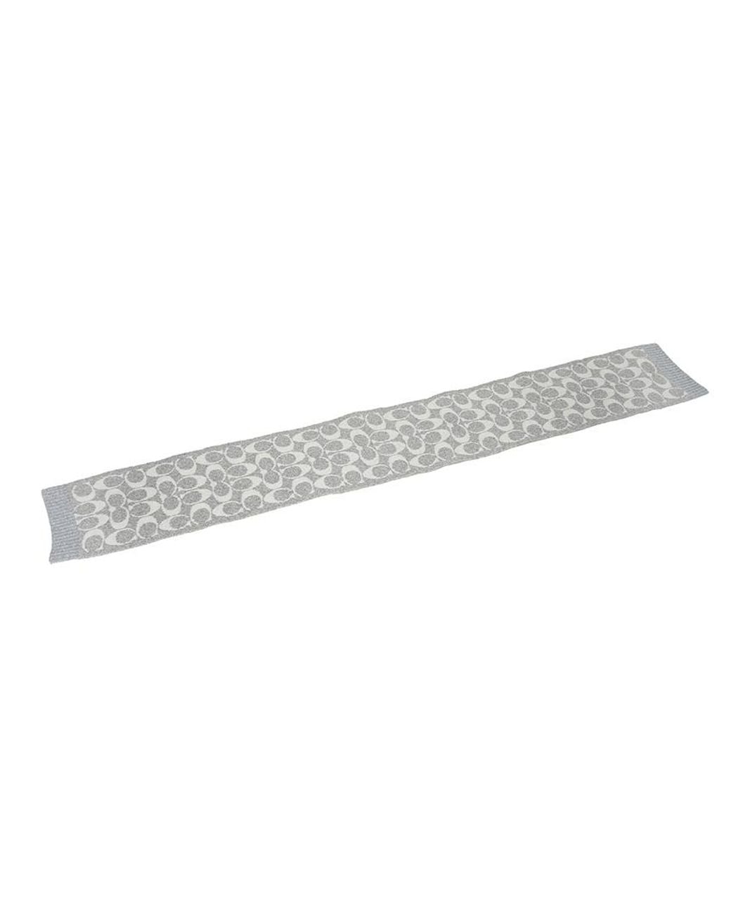 COACH Gray Ribbed Scarf for men